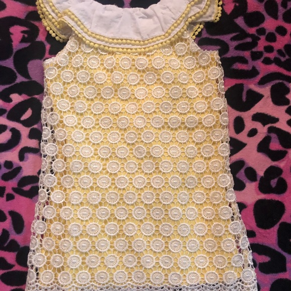 MudPie baby yellow lace dress - Picture 4 of 4